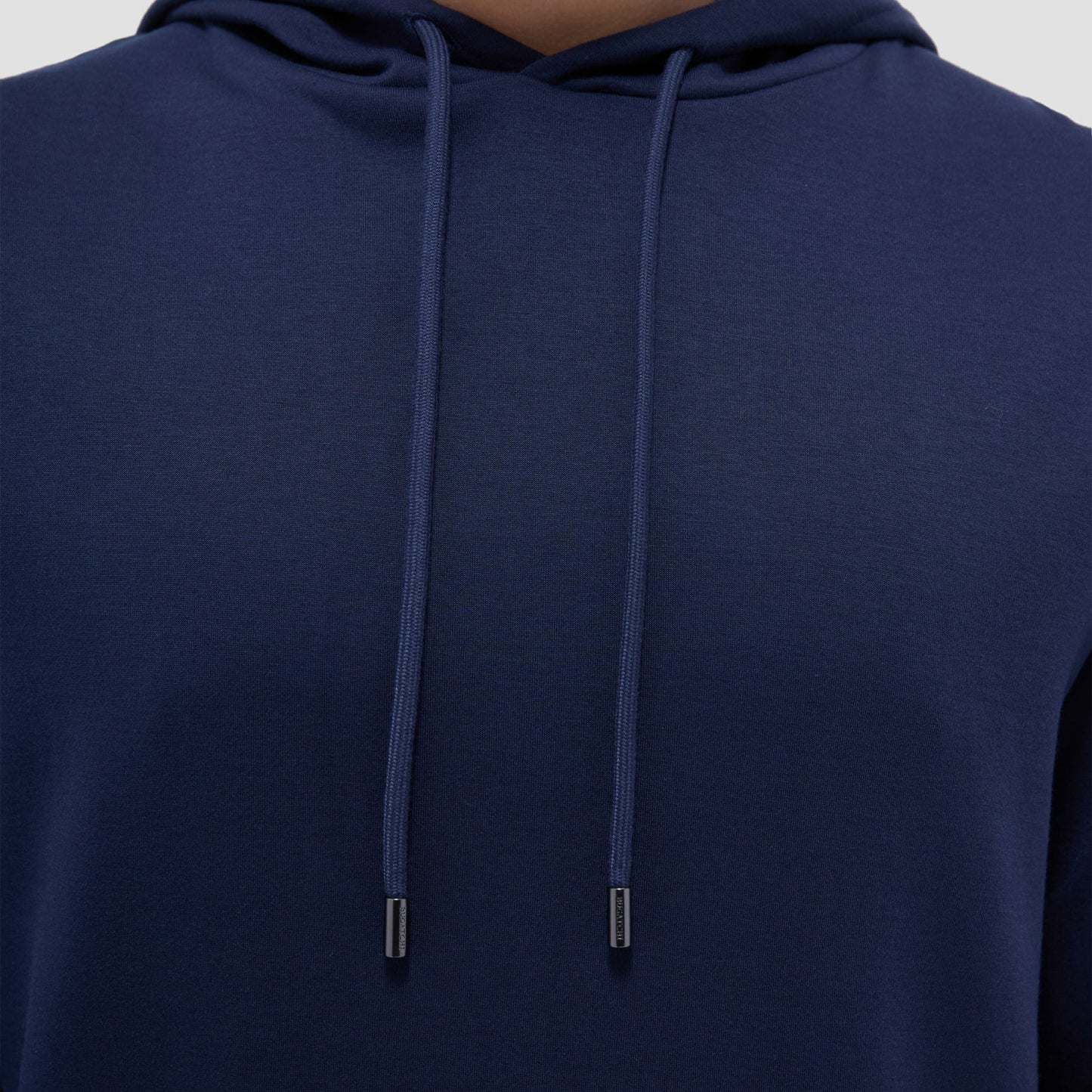 Bugatchi Solid Pullover Hoodie Navy