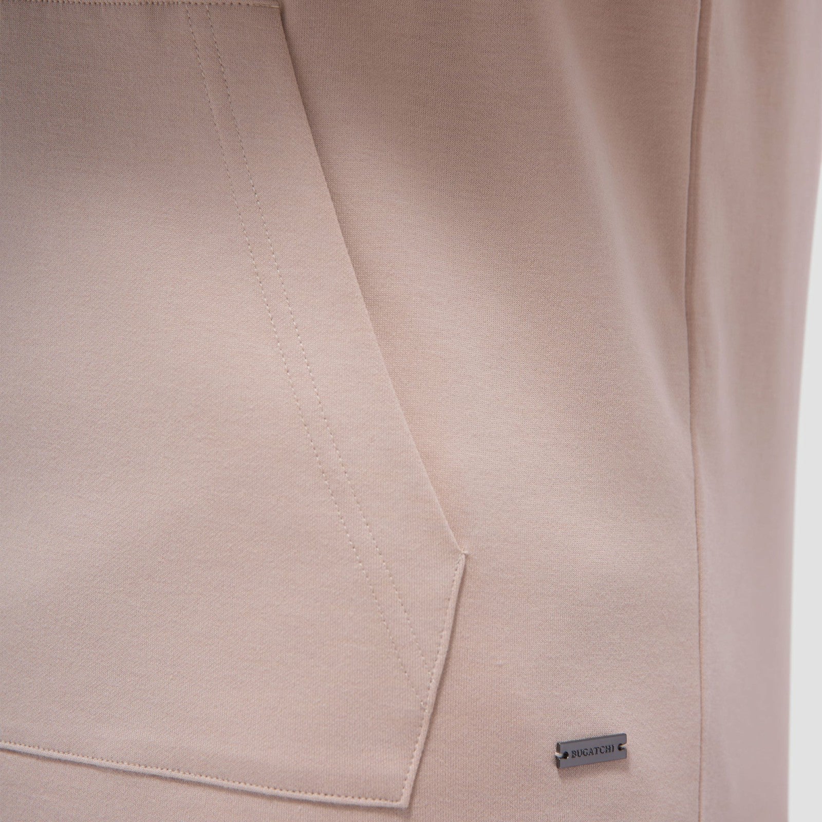 Bugatchi Solid Pullover Hoodie Sand