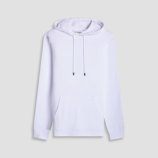 Bugatchi Solid Pullover Hoodie White