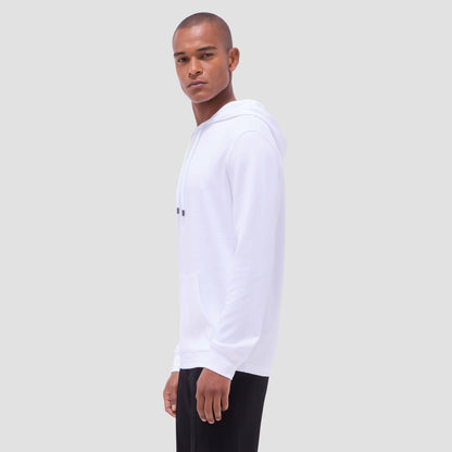 Bugatchi Solid Pullover Hoodie White