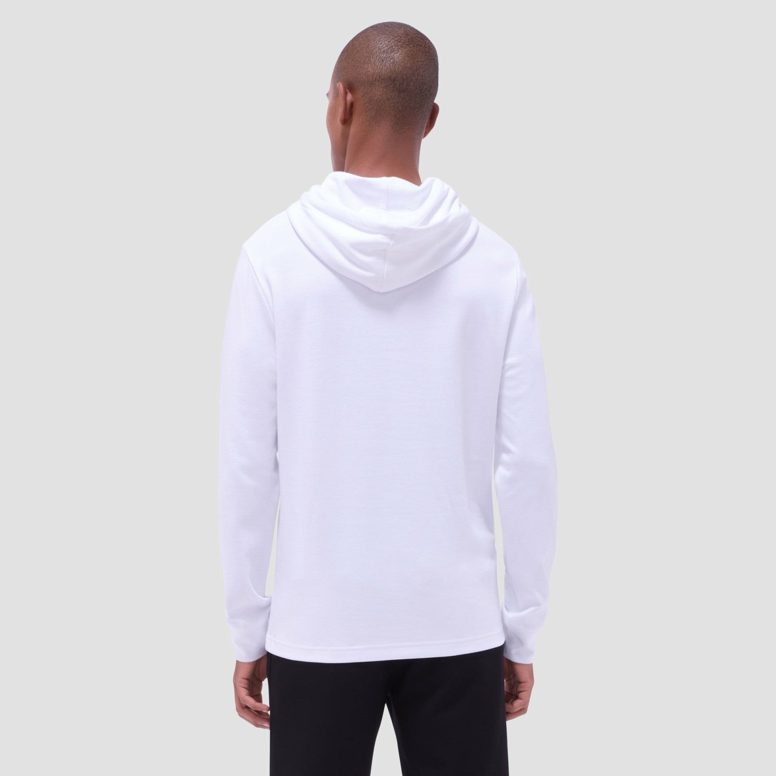 Bugatchi Solid Pullover Hoodie White