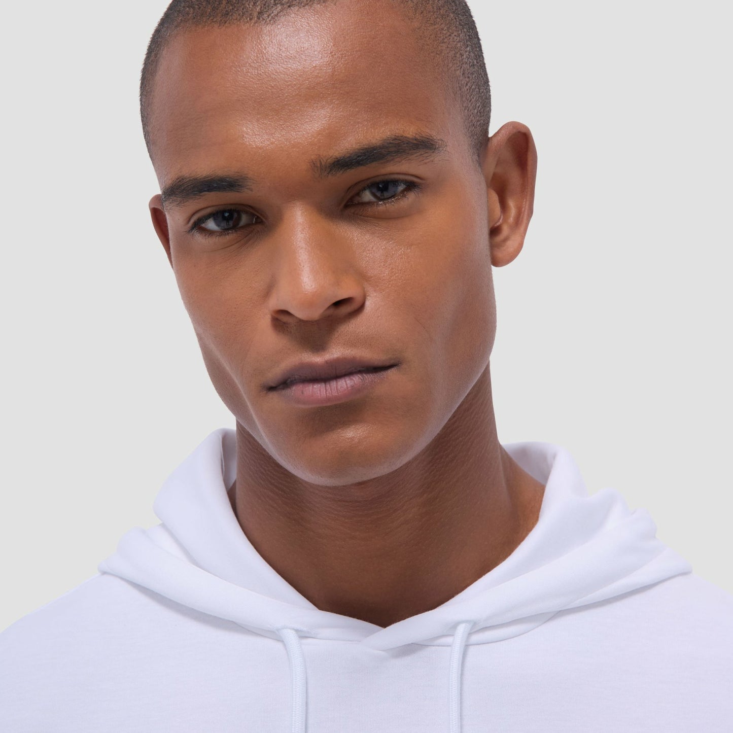 Bugatchi Solid Pullover Hoodie White