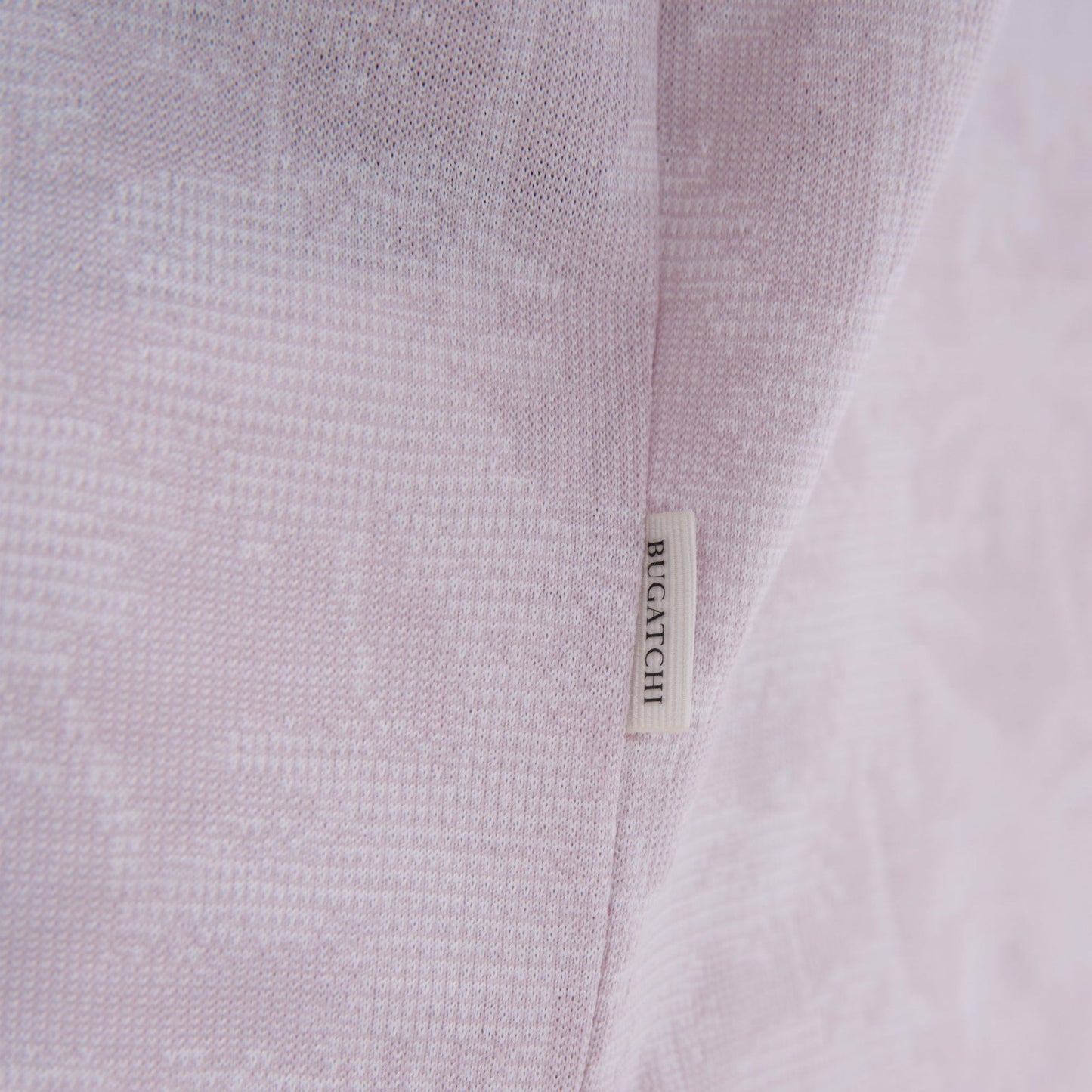 Bugatchi Palm Tree Jacquard Polo Shirt Dusty Pink