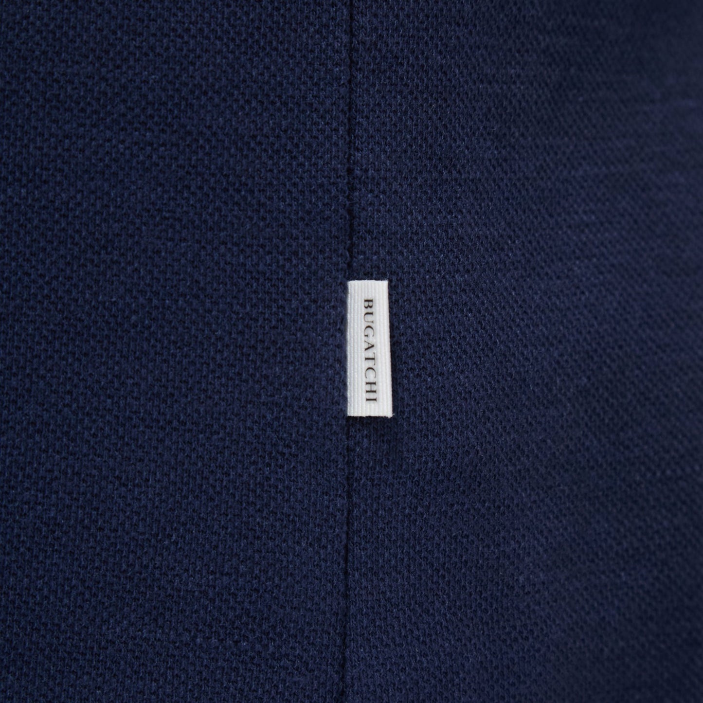Bugatchi Performance Heather Quarter-Zip Polo Shirt Navy