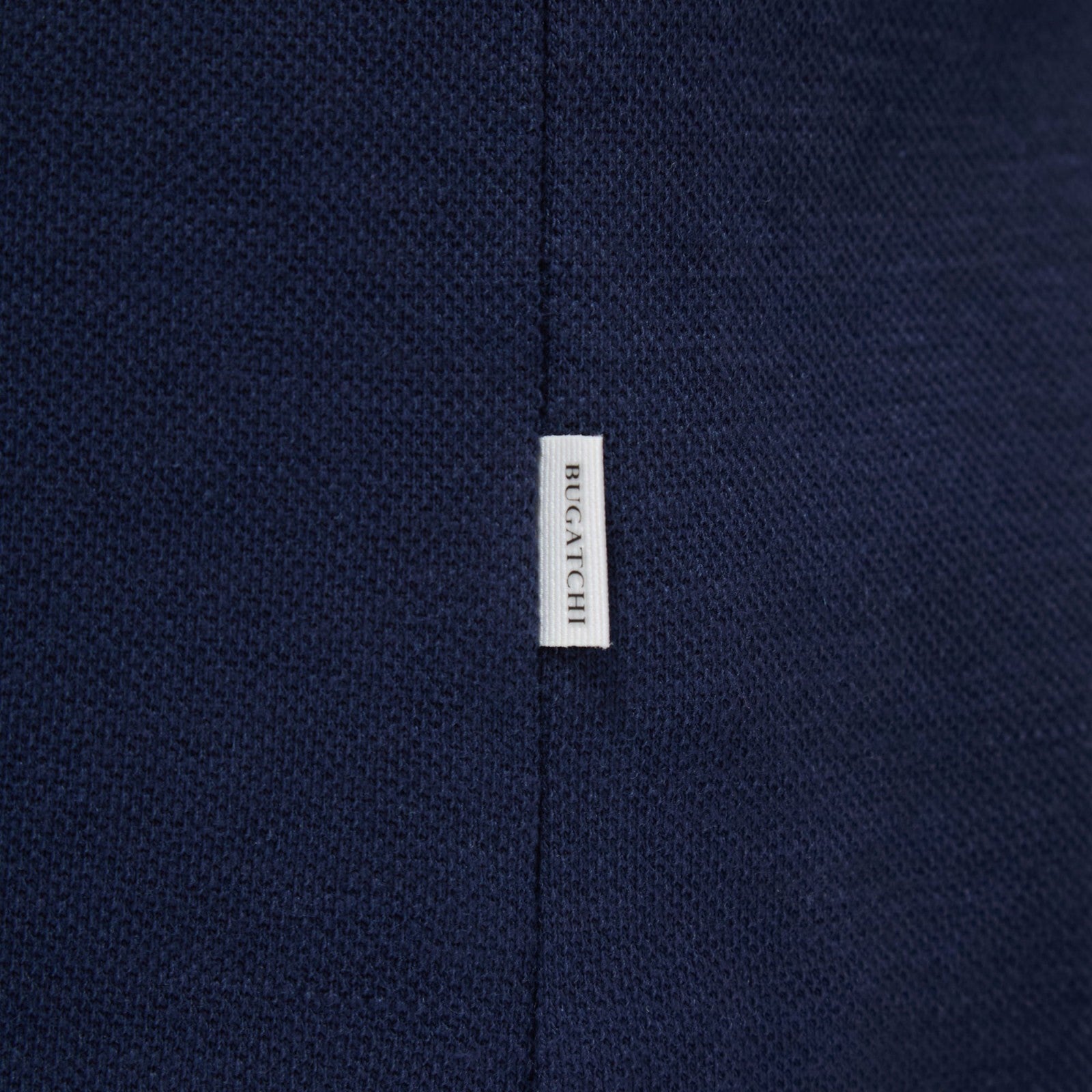 Bugatchi Performance Heather Quarter-Zip Polo Shirt Navy