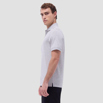 Bugatchi Two-Tone Bird's Eye Polo Shirt Cement