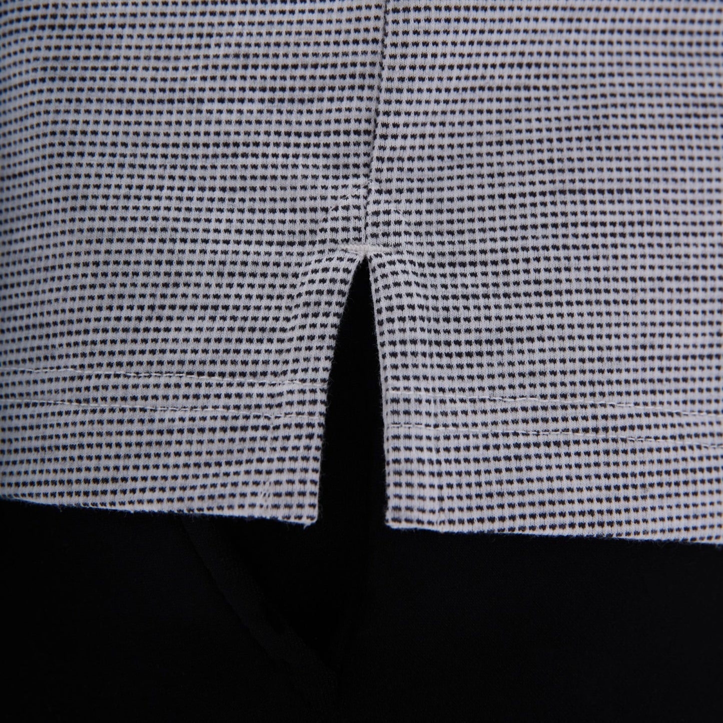 Bugatchi Two-Tone Bird's Eye Polo Shirt Chalk