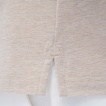 Bugatchi Two-Tone Bird's Eye Polo Shirt Sand