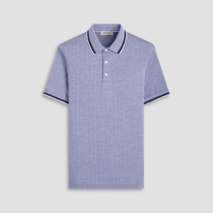 Bugatchi Speckled Bird's Eye Polo Shirt Navy