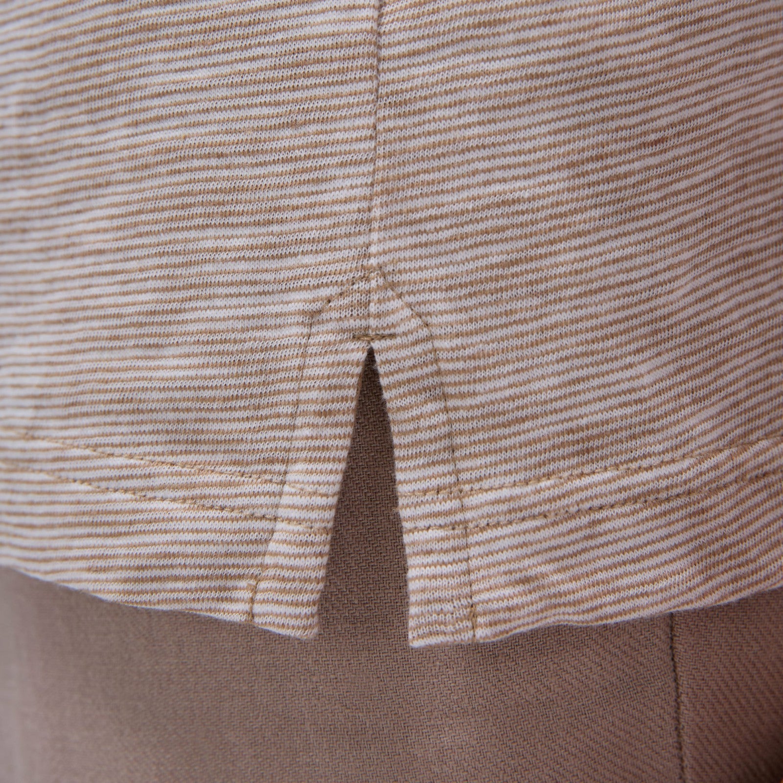 Bugatchi Textured Quarter-Zip Polo Shirt Camel