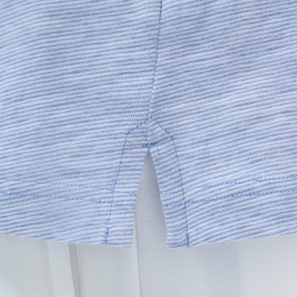 Bugatchi Textured Quarter-Zip Polo Shirt Cobalt