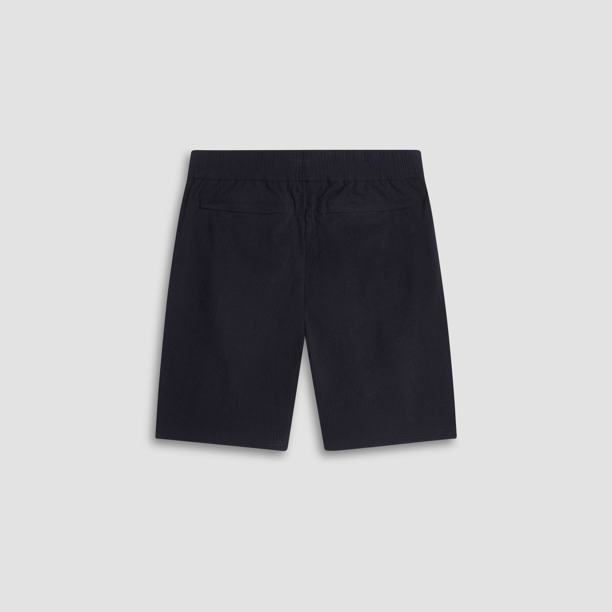 Bugatchi Seersucker Crinkled Shorts Black