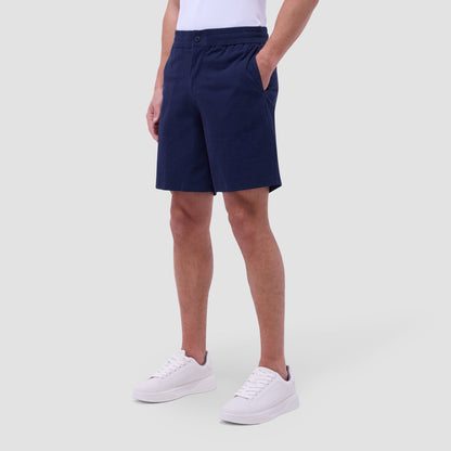 Bugatchi Seersucker Crinkled Shorts Navy
