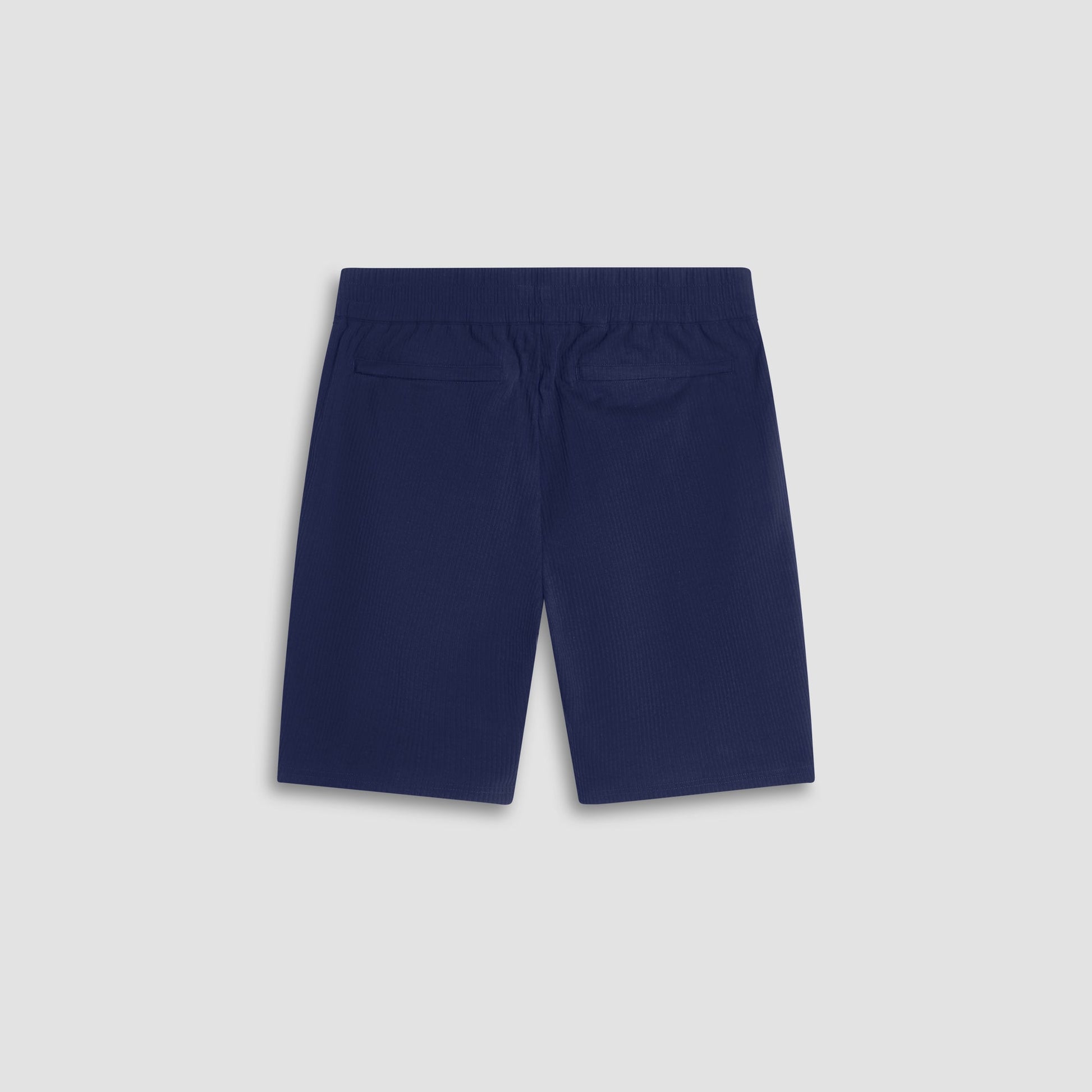 Bugatchi Seersucker Crinkled Shorts Navy