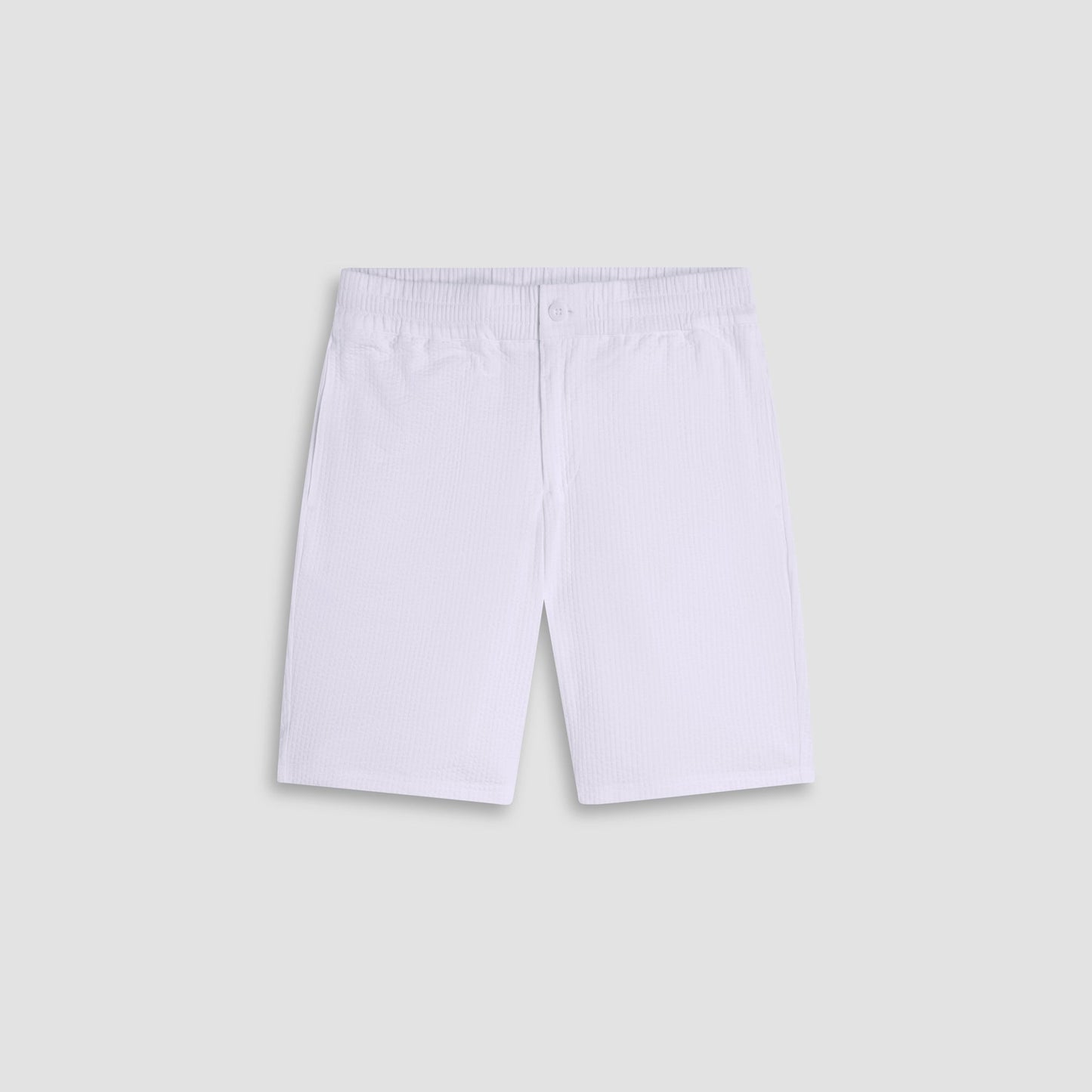 Bugatchi Seersucker Crinkled Shorts White