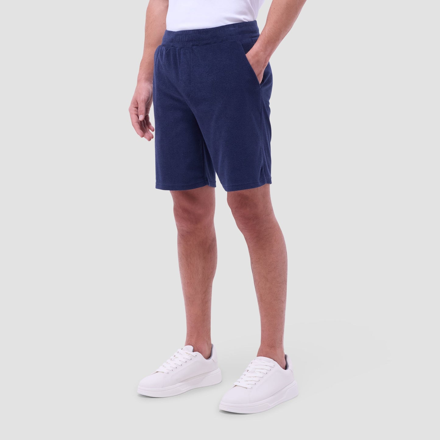 Bugatchi French Terry Shorts Navy