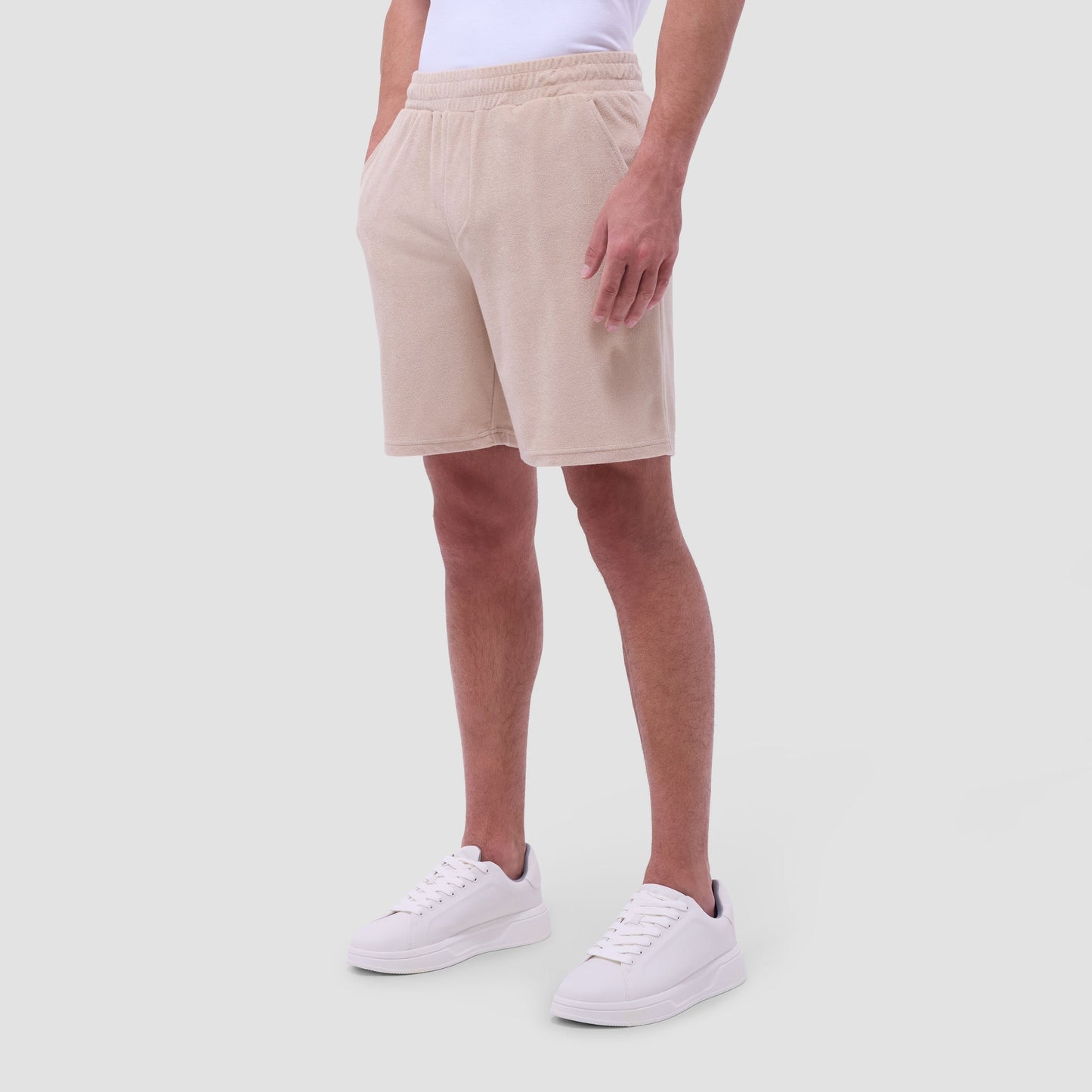 Bugatchi French Terry Shorts Sand