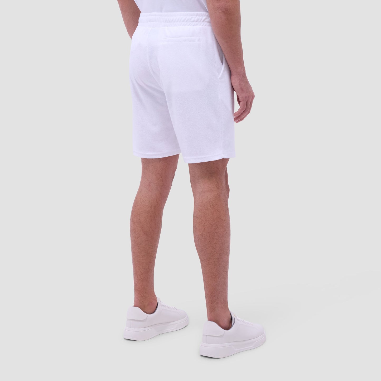 Bugatchi French Terry Shorts White