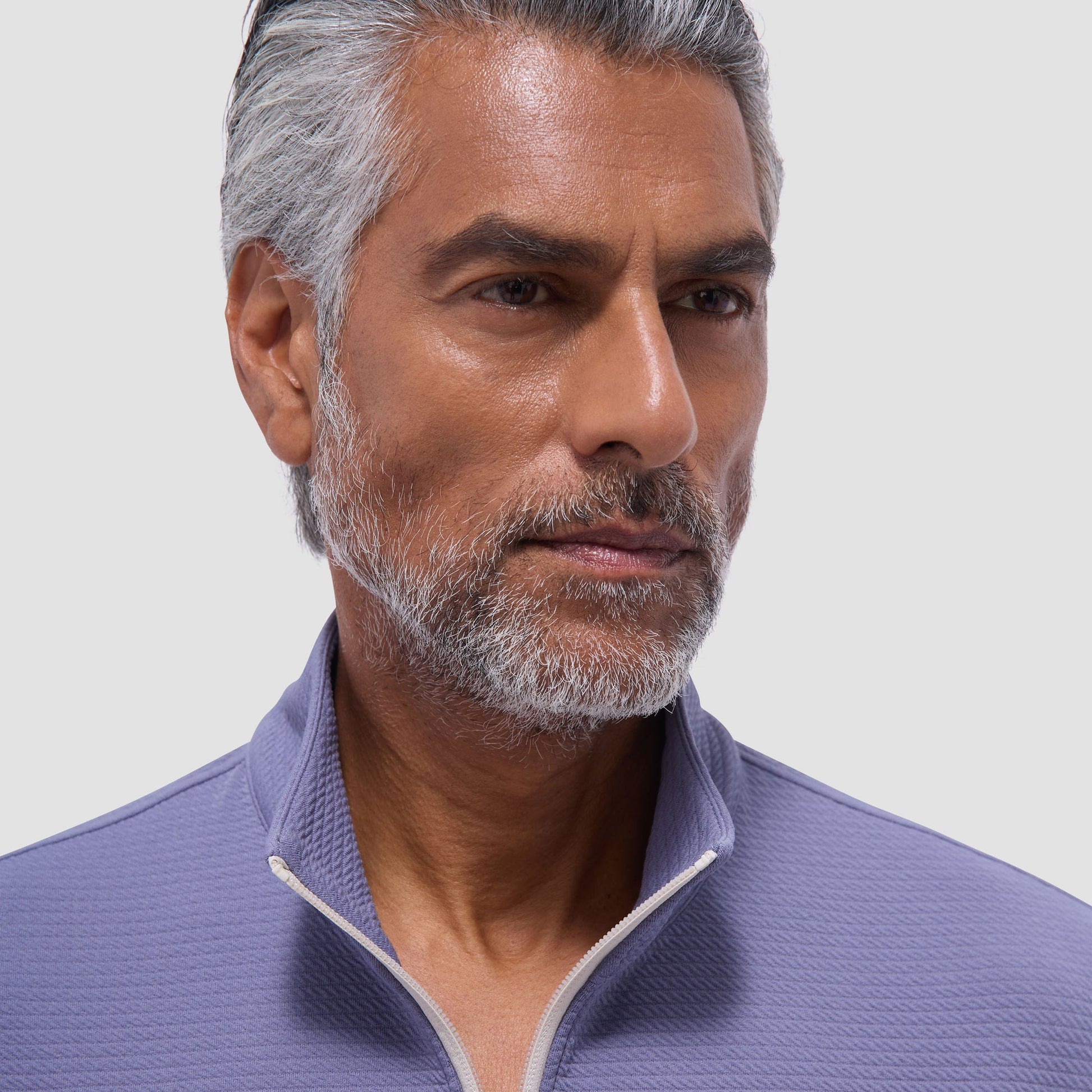 Bugatchi Textured Performance Quarter-Zip Pullover Peacock