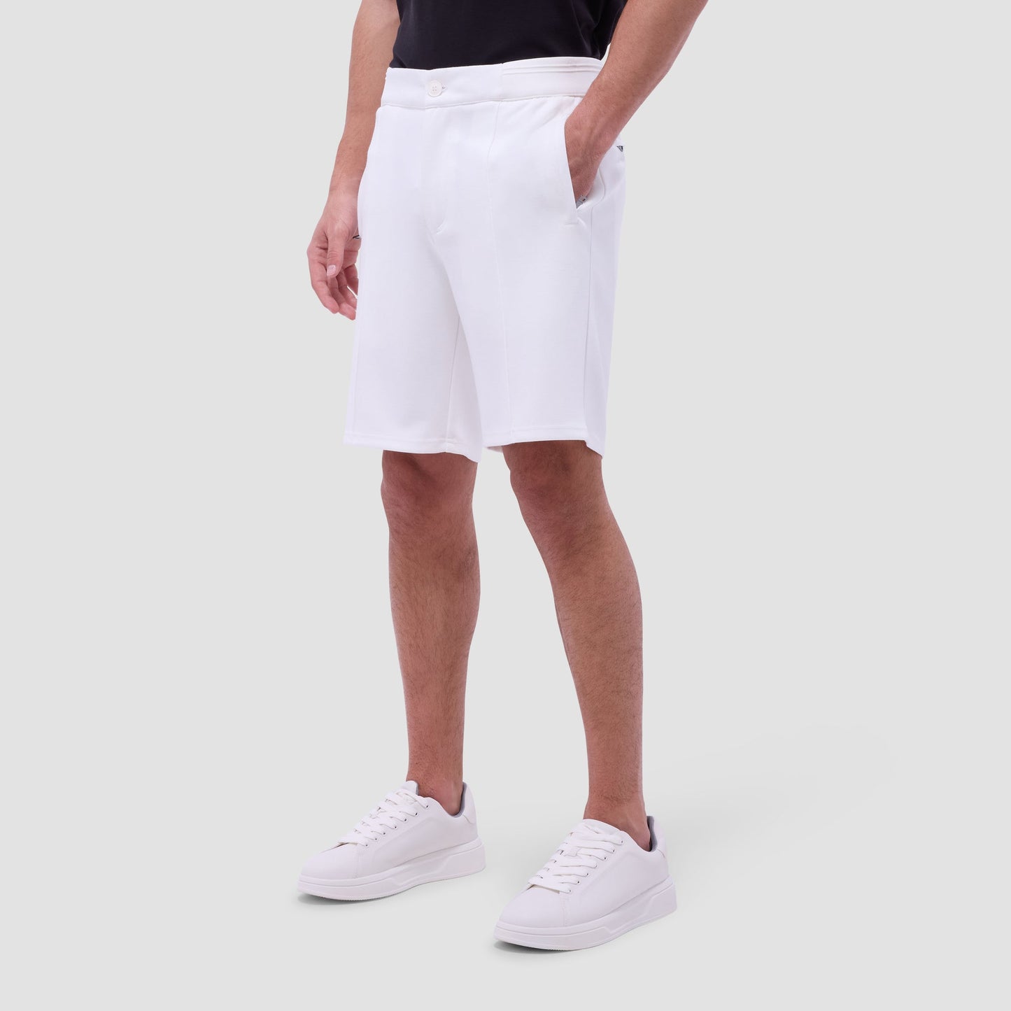 Bugatchi Soft Touch™ Solid Shorts Chalk