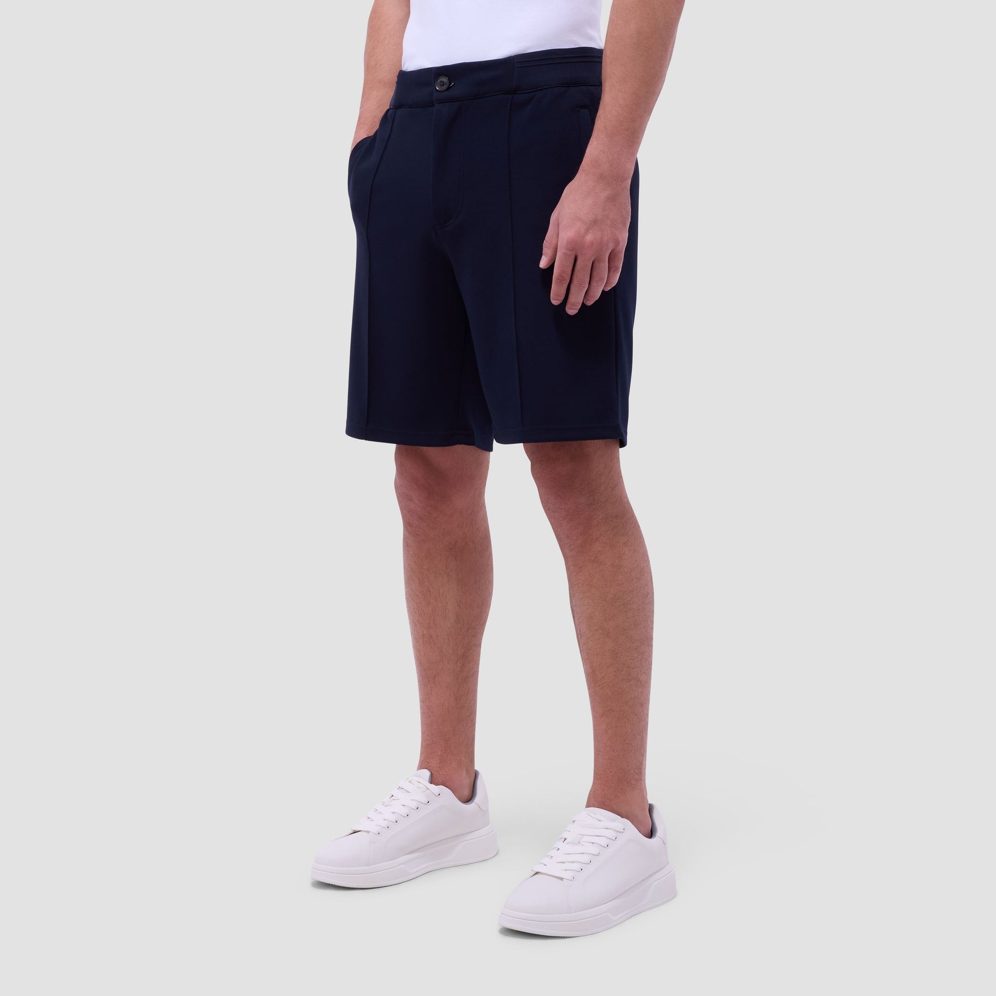 Bugatchi Soft Touch™ Solid Shorts Navy