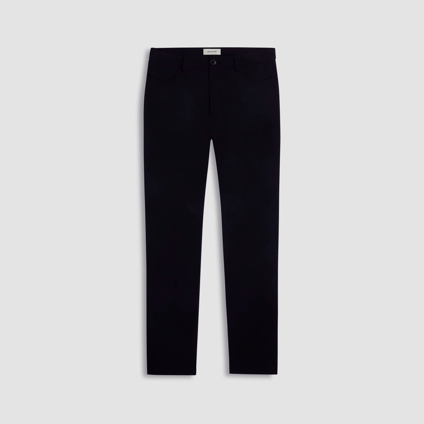 Bugatchi Soft Touch™ Solid Five-Pocket Pants Black