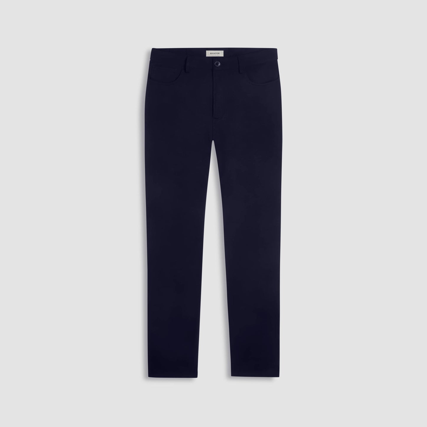 Bugatchi Soft Touch™ Solid Five-Pocket Pants Navy