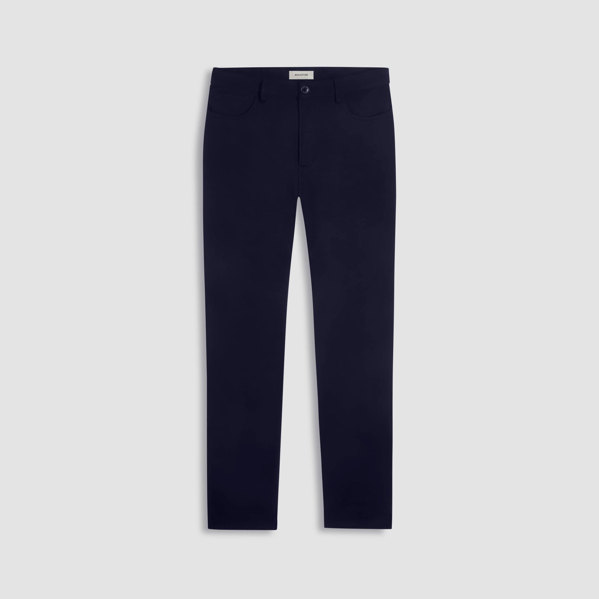 Bugatchi Soft Touch™ Solid Five-Pocket Pants Navy