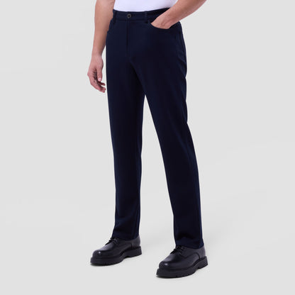 Bugatchi Soft Touch™ Solid Five-Pocket Pants Navy