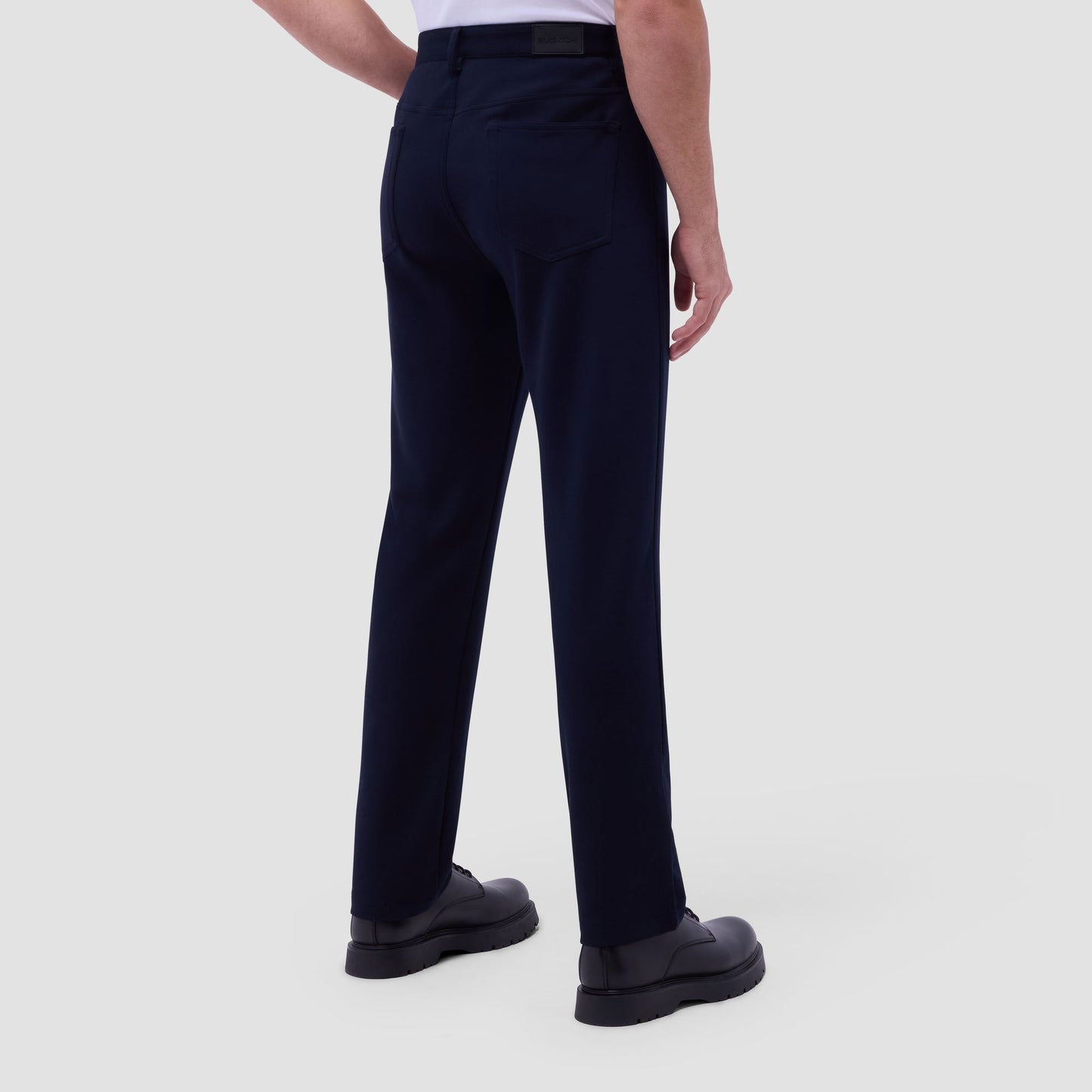 Bugatchi Soft Touch™ Solid Five-Pocket Pants Navy