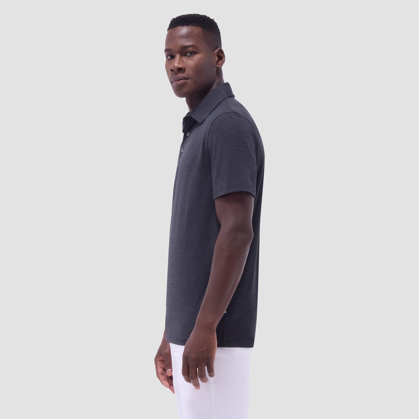 Bugatchi UV50 Performance Polo Black