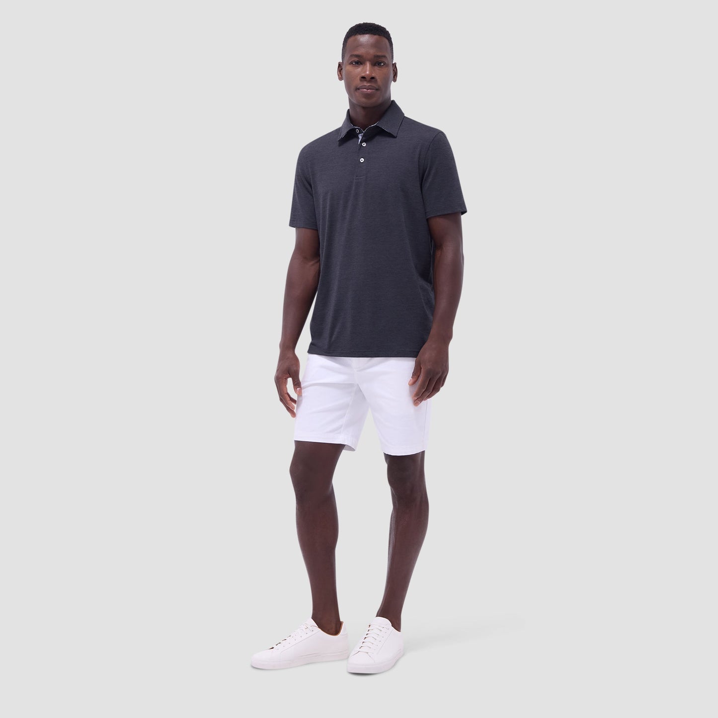 Bugatchi UV50 Performance Polo Black
