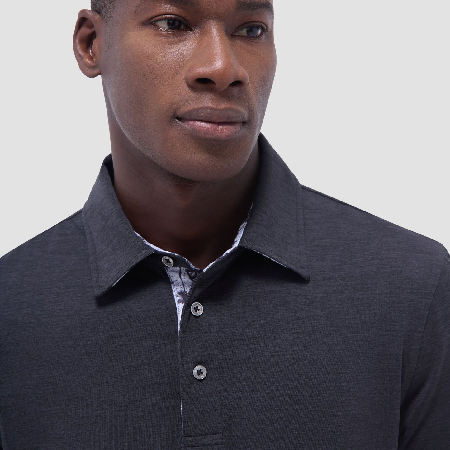 Bugatchi UV50 Performance Polo Black