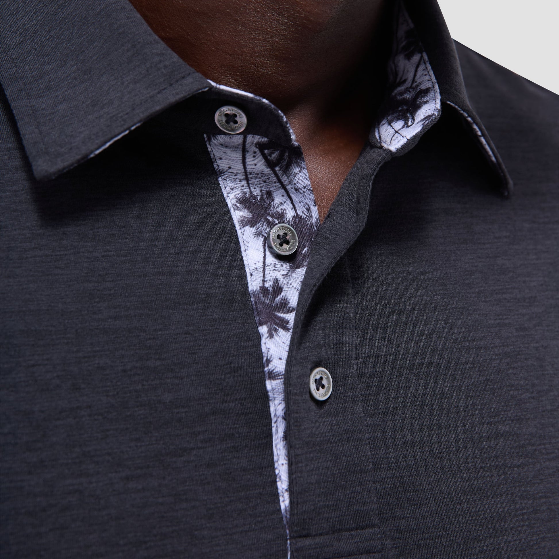 Bugatchi UV50 Performance Polo Black