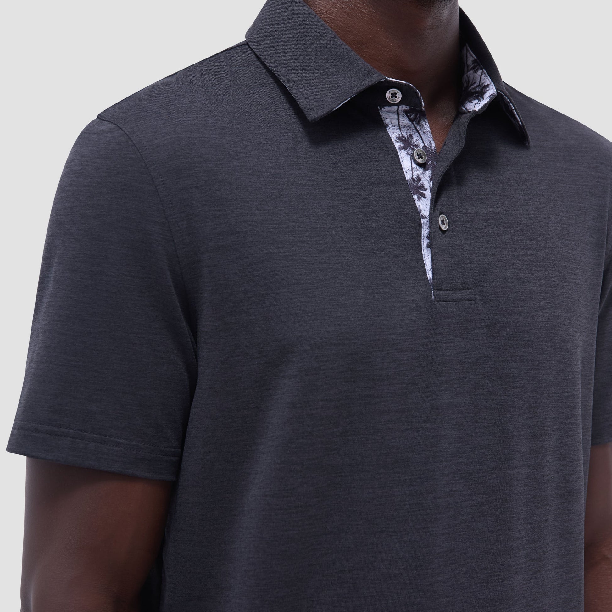 Bugatchi UV50 Performance Polo Black