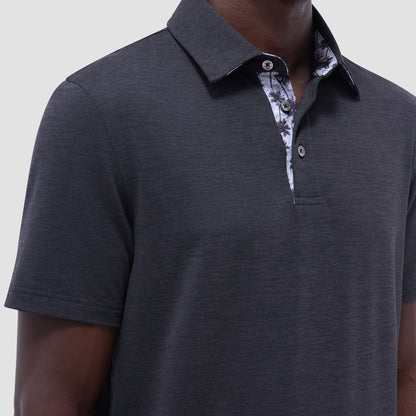 Bugatchi UV50 Performance Polo Black