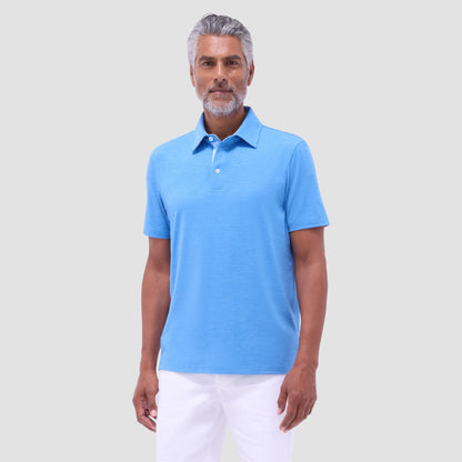 Bugatchi UV50 Performance Polo Classic Blue