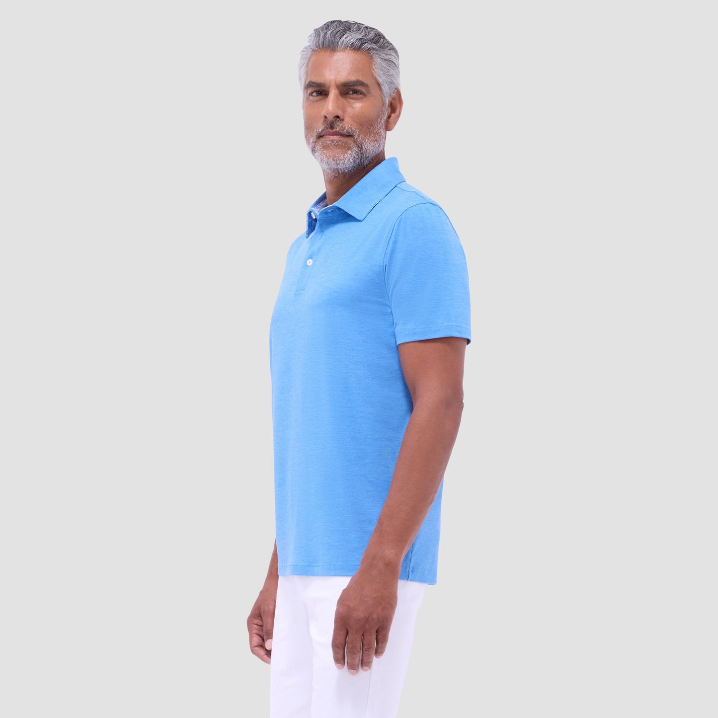 Bugatchi UV50 Performance Polo Classic Blue