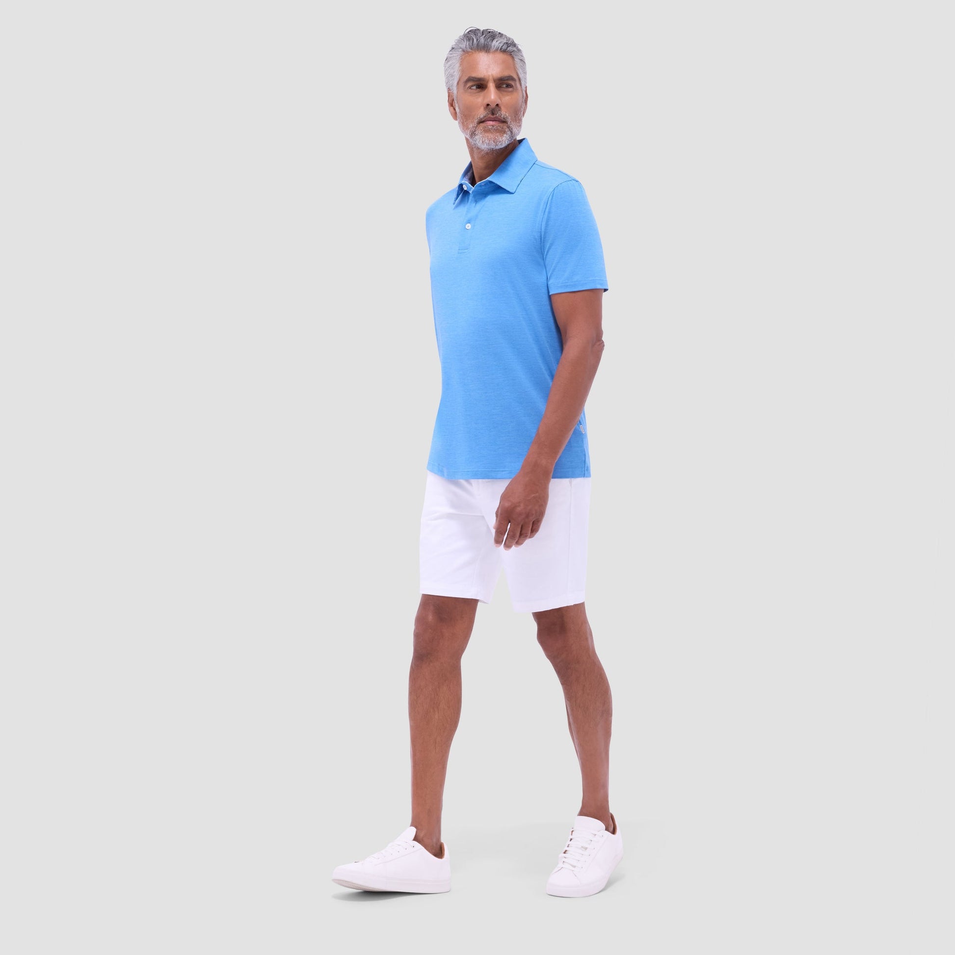 Bugatchi UV50 Performance Polo Classic Blue