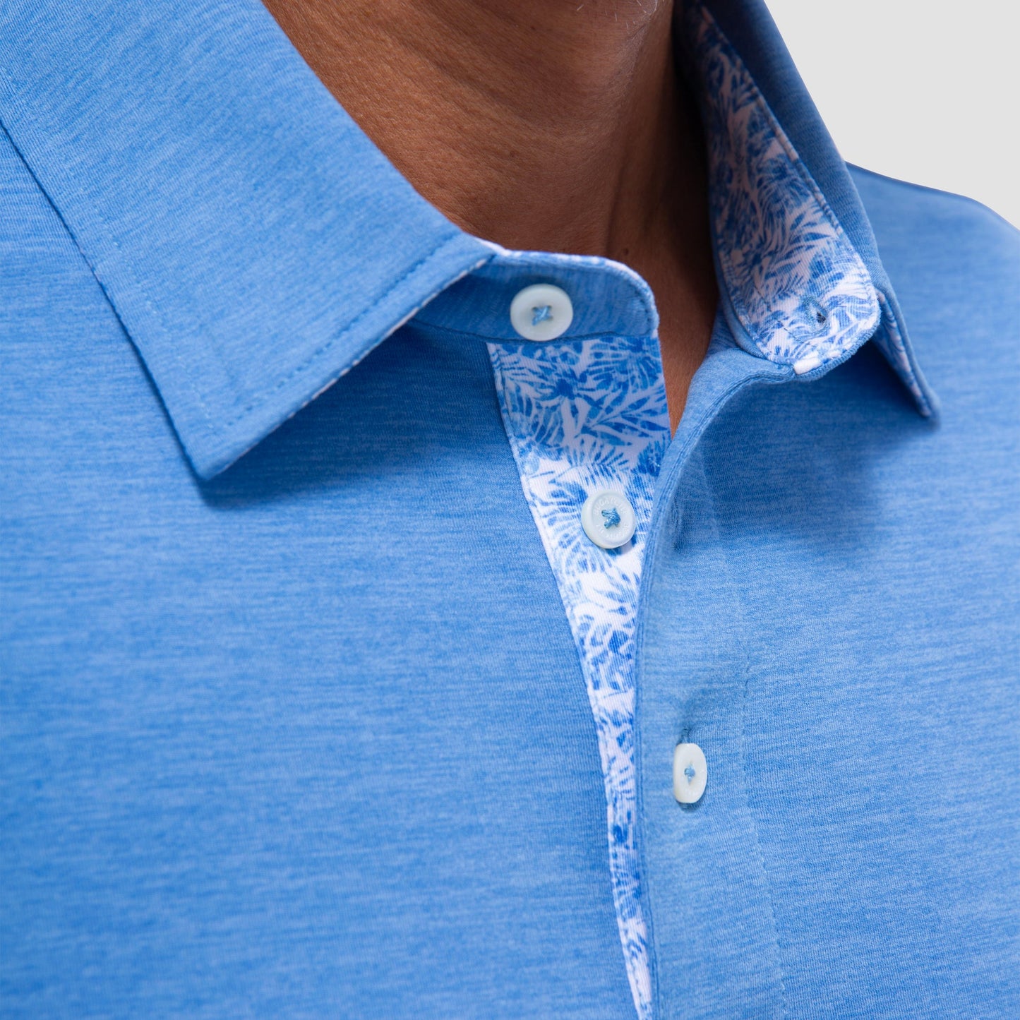 Bugatchi UV50 Performance Polo Classic Blue