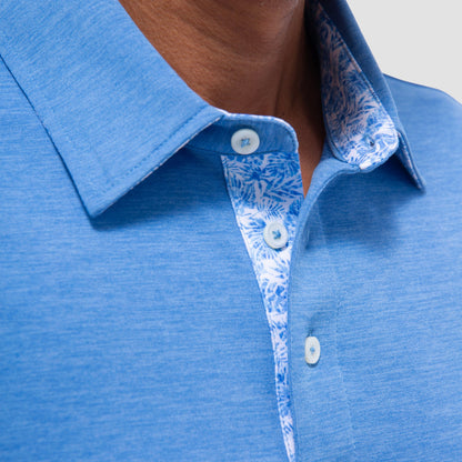 Bugatchi UV50 Performance Polo Classic Blue