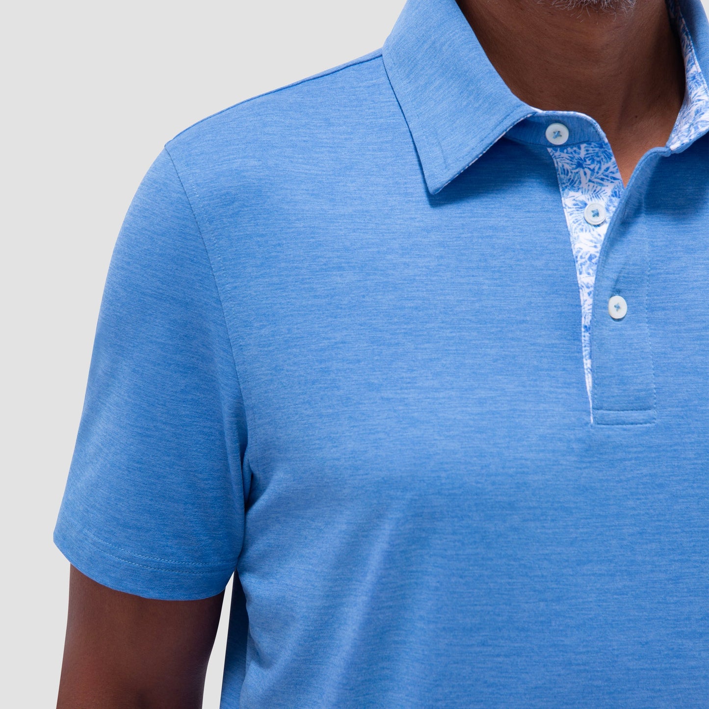 Bugatchi UV50 Performance Polo Classic Blue