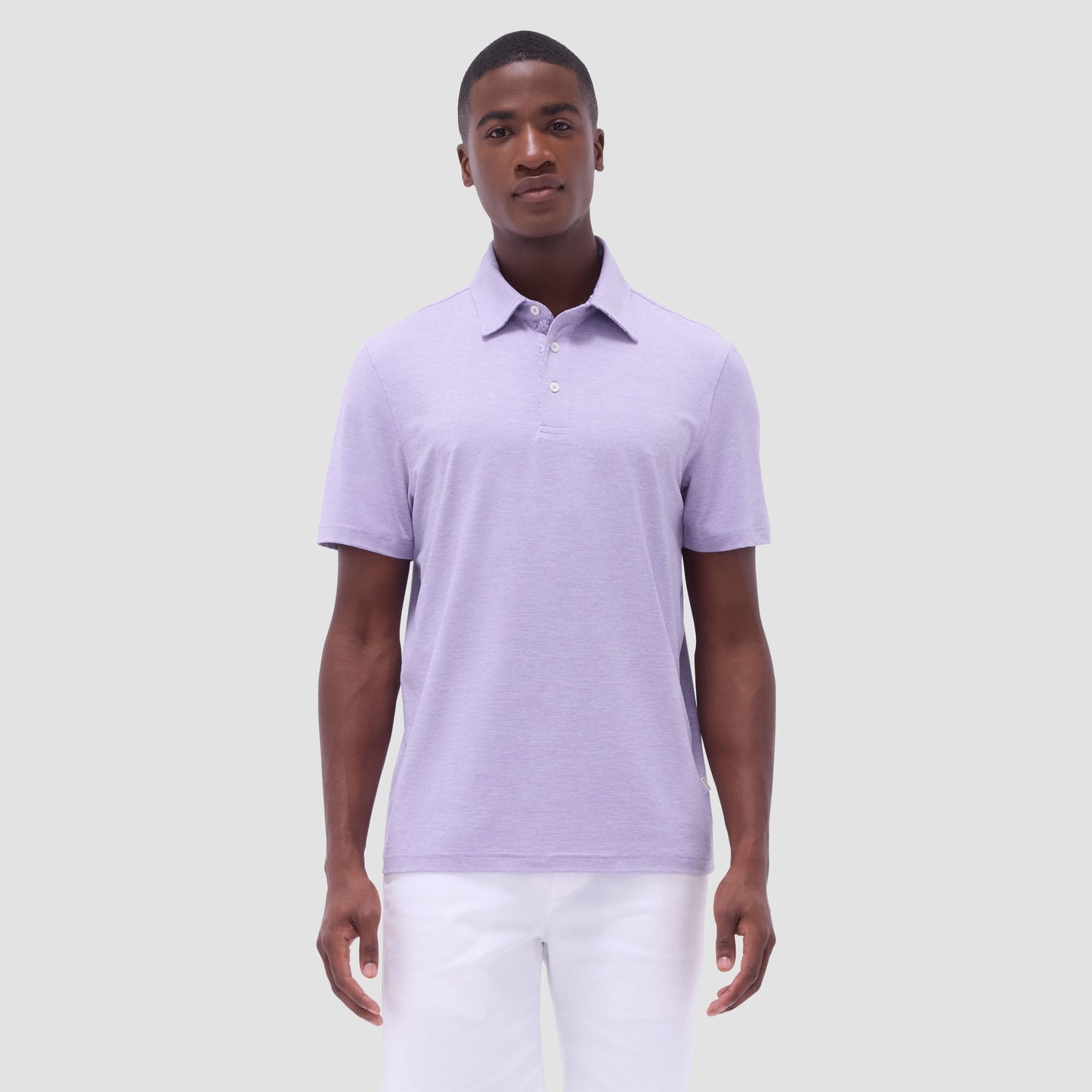 Bugatchi UV50 Performance Polo Lilac