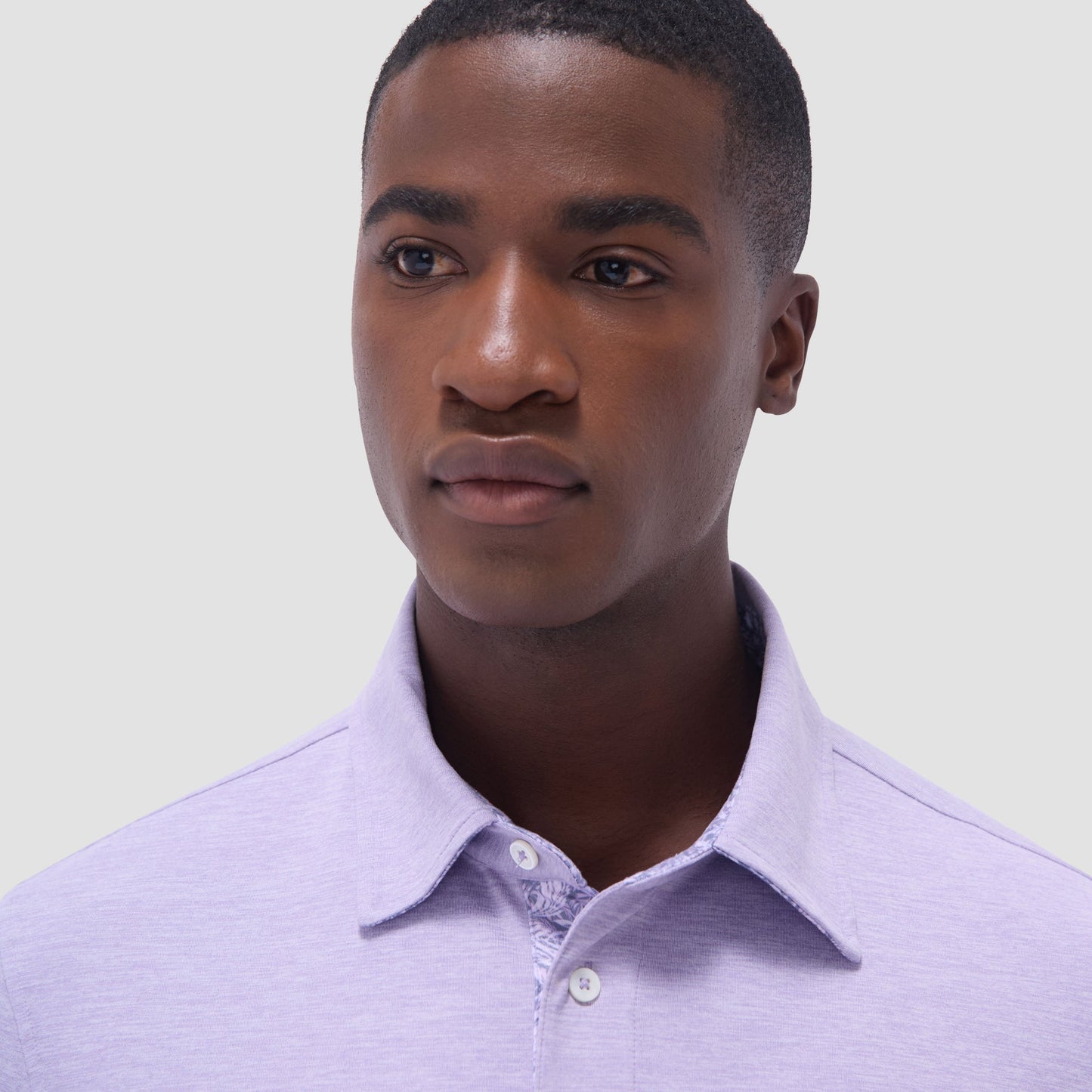 Bugatchi UV50 Performance Polo Lilac