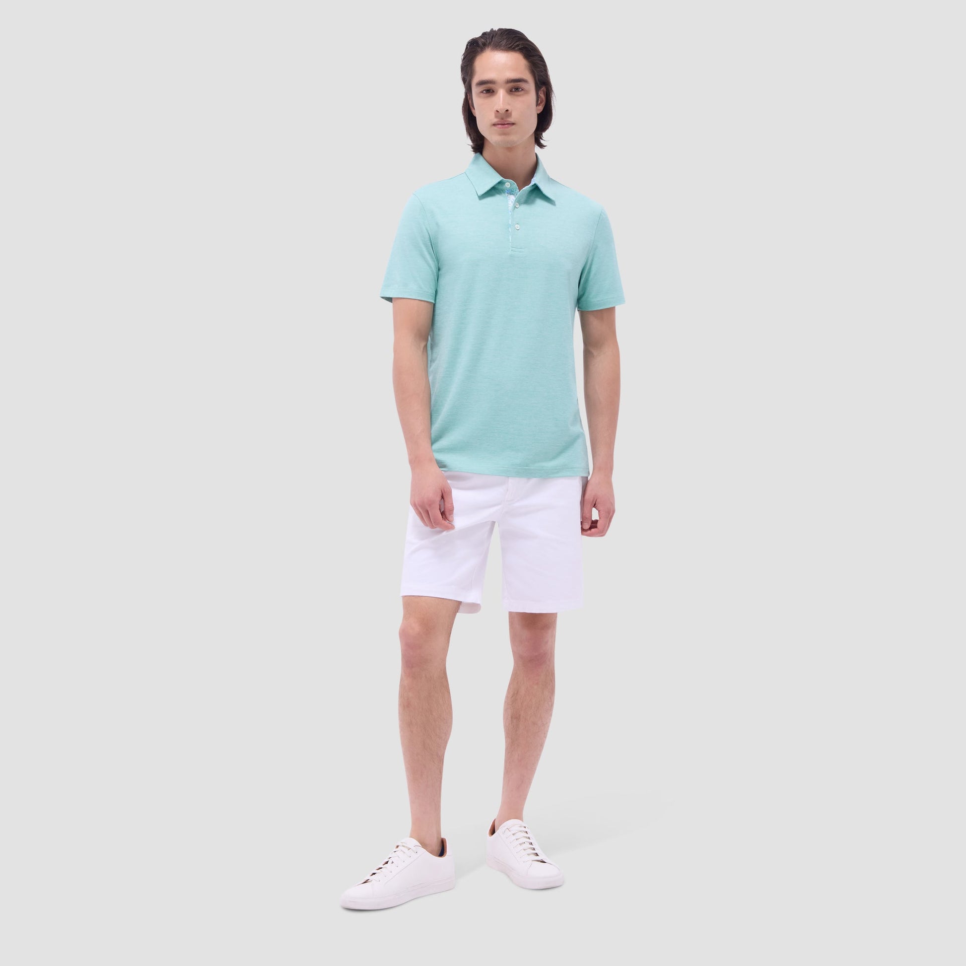 Bugatchi UV50 Performance Polo Menthol
