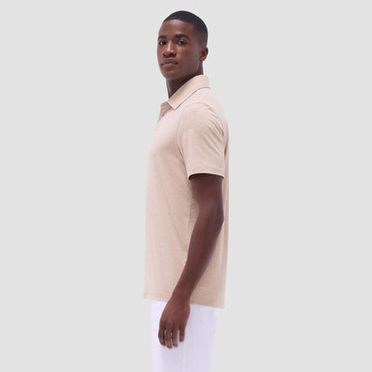 Bugatchi UV50 Performance Polo Sand