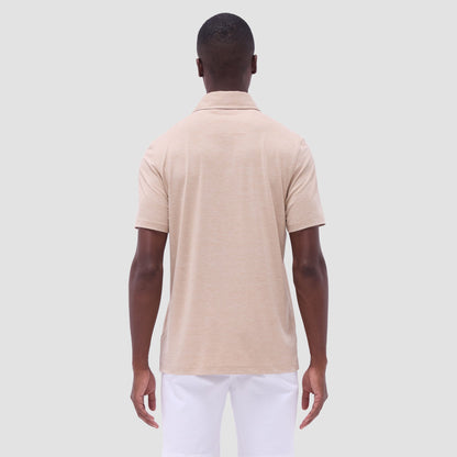 Bugatchi UV50 Performance Polo Sand