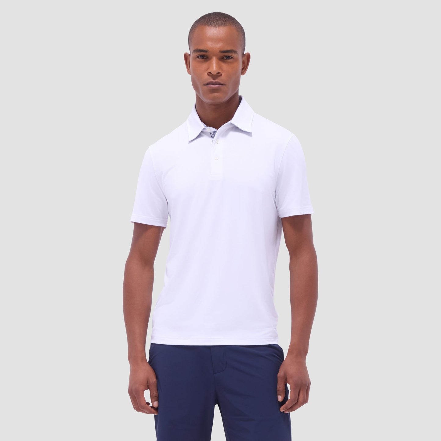 Bugatchi UV50 Performance Polo White
