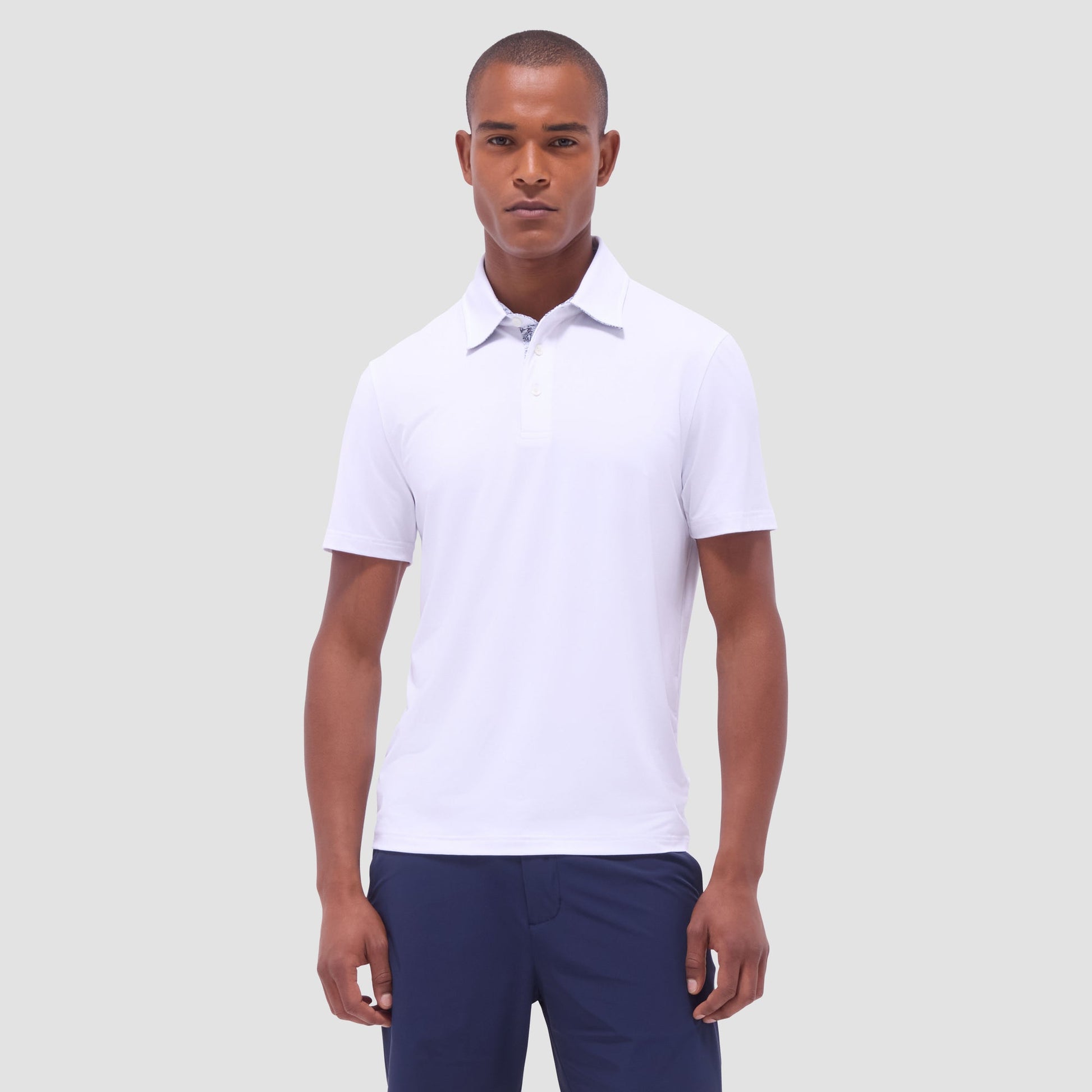 Bugatchi UV50 Performance Polo White