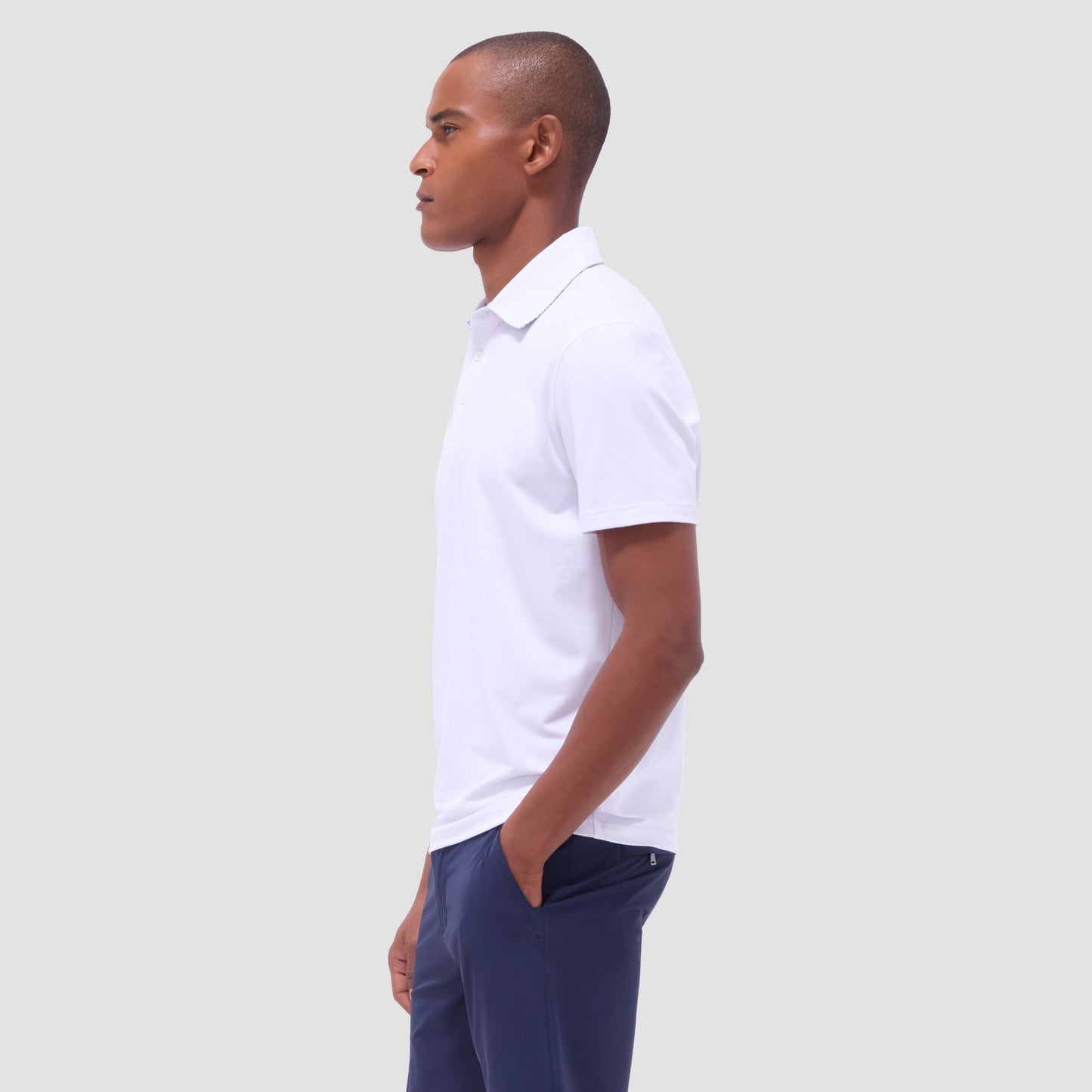 Bugatchi UV50 Performance Polo White